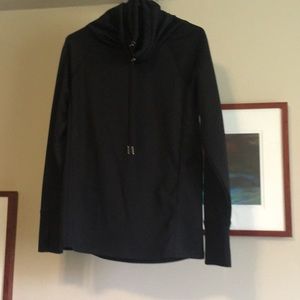 Athleta | black cowl neck pullover size small